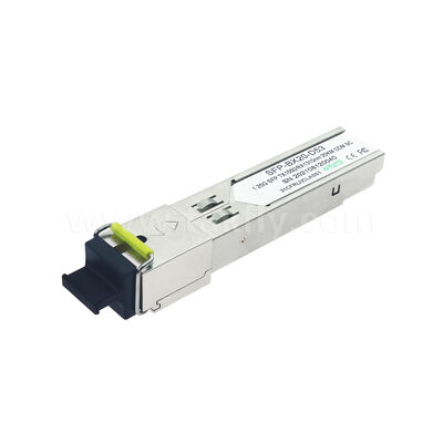 SFP 1.25Gbps 20KM SC وحدة المرسل البصري ثنائي الاتجاه لمركز البيانات AI FTTX
