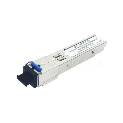 SFP 1.25Gbps 20KM SC وحدة المرسل البصري ثنائي الاتجاه لمركز البيانات AI FTTX