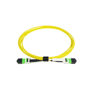 MPO MTP Fiber Connector with Pull Tab SM MM OM3 OM4 OM5 كابل الاختراق الضوئي للألياف الضوئية Fiber Optic Patchcord/ Optical Fiber Patch Cable/ Optical Fiber Trunk Cable/ Optical Fiber Fanout Cable للكثافة العالية