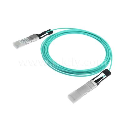 كابلات أوبتيكية نشطة AOC الألياف 40G QSFP + إلى 40G QSFP + لمركز البيانات FTTH FTTX