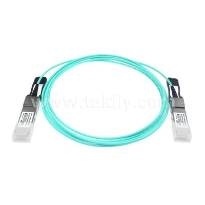 كابلات أوبتيكية نشطة AOC الألياف 100Gbps من QSFP28 إلى QSFP28 لمركز البيانات FTTH FTTX