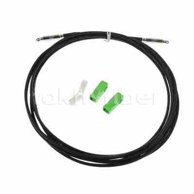 كابل إسقاط FTTH مرن MTC-SC قابل للدفع بقذيفة مع قطر 3.0mm وخسارة إدراج منخفضة ≤0.3dB