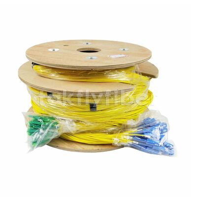 CPR B2ca Cca Dca تصنيف 48 النوى الألياف البصرية اندلاع كابل Fanout Patchcord