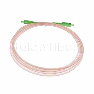 Takfly Invisible Self-Adhesive FTTH Drop Cable with G657A Fiber and 2.2x3.0mm Diameter SCAPC Patchcord