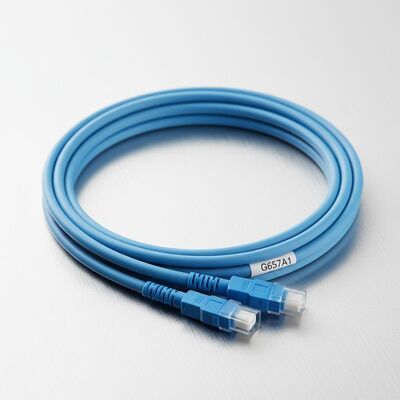 Uniboot Duplex Fiber Optic Patchcord قطر 2.0mm مع G657A1 Fiber و LSZH Jacket LC PC Connector