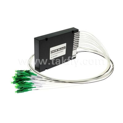 وحدة DWDM للألياف الضوئية 8+1 قناة MUX+DEMUX ABS لمراكز البيانات والاتصالات وشبكات الجيل الخامس