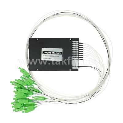وحدة DWDM للألياف الضوئية 8+1 قناة MUX+DEMUX ABS لمراكز البيانات والاتصالات وشبكات الجيل الخامس