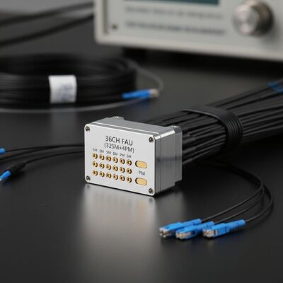 36CH FAU وحدة صفيحة الألياف مع هيكل هجين كثافة عالية ومواءمة دقة لمراكز البيانات