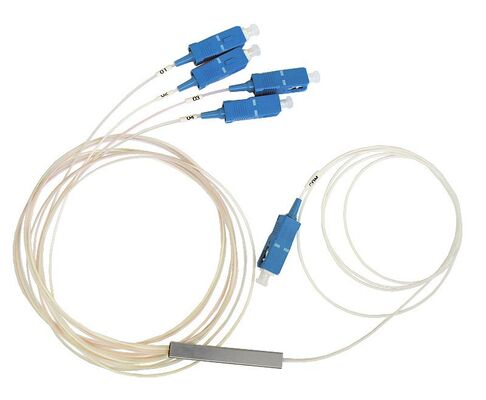 مقسم PLC للألياف الضوئية 1*N أنبوب فولاذي SC APC/UPC 0.9 مم لمركز بيانات الاتصالات FTTX