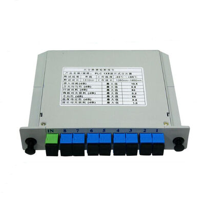 مقسم PLC للألياف الضوئية LGX أحادي النمط G657A SC APC/UPC لمراكز البيانات والاتصالات السلكية واللاسلكية FTTx