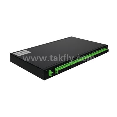 PLC Splitter Rack Mount SingleMode G657A SC APC/UPC الألياف الضوئية لمركز البيانات الاتصالات FTTx