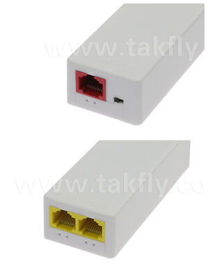 1 إلى 2 منفذ Gigabit PoE Waterproof Extender مع امتداد 250m و IEEE 802.3af / في المعيار