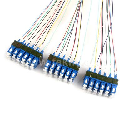 كابلات التصحيح بالألياف الضوئية 36Cores SC-SC Pre-terminated Breakout Patchcord لمركز بيانات الاتصالات