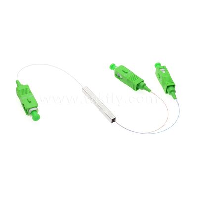 أنبوب فولاذ مربع PLC 1x2 وضع واحد ألياف البصرية القسمة