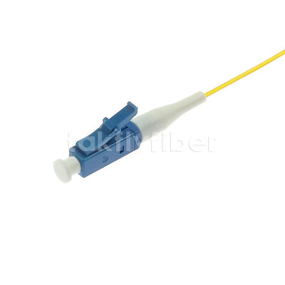 LC Simplex Single Mode Fiber Optic Pigtail 1m 2m 3m الطول، 0.9mm عازل ضيق