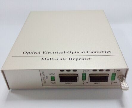 40G OEO محول الوسائط الليفية 3R مكرر QSFP + إلى QSFP + —— أداء وكفاءة عالية