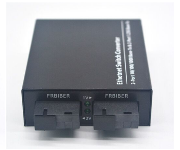 SC Single-Fiber 10/100/1000M with 2 RJ45 Port Base-T to 100 Base-X Managed Media Converter  