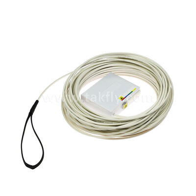 مجموعة منافذ الألياف التي تم إنهاؤها مسبقًا FTTH - حامل على الحائط بدون أدوات، بدون ربط، يتضمن بكرة كابل لتثبيت FTTB سريعًا