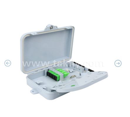 صندوق إنهاء الألياف الضوئية FTKS-1805-04A، محول 4 SC/APC SM SX، مثبت على شكل ضفيرة، توزيع توصيل FTTH FTTx، حاوية إدارة كابلات التخزين والتركيب على الحائط