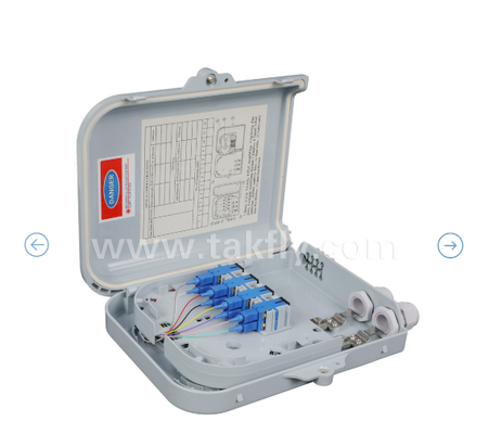 صندوق التوقف FTKS-1805-8E مع 8 PCS SC / UPC SM SX مكيّف و pigtail مثبتة بالكامل