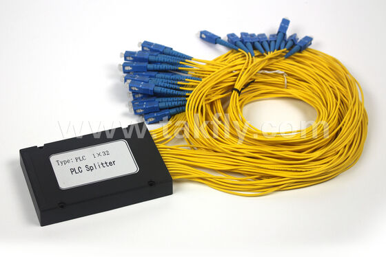 عدة أدوات متعددة الاستخدامات: علبة ABS متعددة الاستخدامات PLC Splitter 1 × 2 إلى 1 × 64 ، خسارة منخفضة ، درجة حرارة واسعة ، قابلة للتخصيص