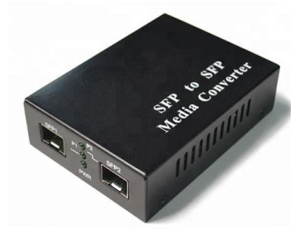 10-100-1000M SFP إلى SFP محول الوسائط