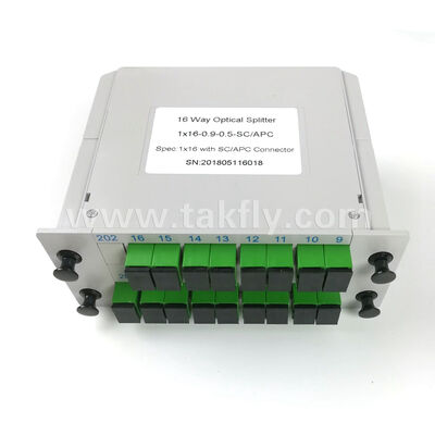 LGX Box PLC Splitter ️ بصمة قياسية من 1 × 2 إلى 2 × 64 ، متوافقة مع اتصالات SC / LC
