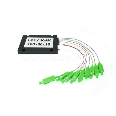 جهاز تقسيم الألياف PLC - صندوق ABS 900 ميكرومتر، SM G657A1، SC/APC، لاقتران الإشارة الضوئية وتوزيعها في شبكات PON