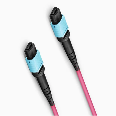 8F 12F 16F 24F MPO MTP الذكور الإناث SM MM كابل الألياف الضوئية / كابل الألياف الضوئية / كابل الاختراق الضوئي / كابل جذع الألياف الضوئية لمركز البيانات عالي الكثافة