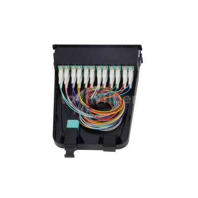 لوحة التصحيح المنزلقة Takfly 1U / 2U ️ MTP / MPO ذو الكثافة العالية Plug-and-Play إلى Cassette LC لما يصل إلى 192 ألياف