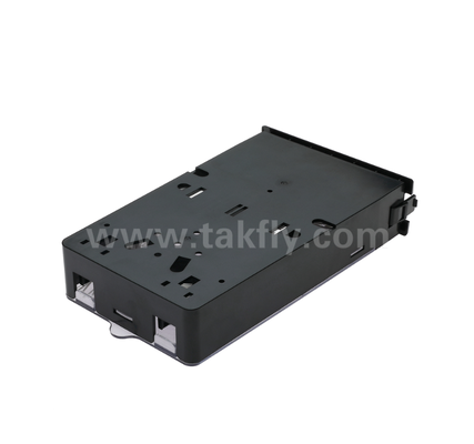 وحدة الكاسيت المقطوعة مسبقًا    TK-HRM-04 ، 12C/24C ، وضع مزدوج: LC Pigtail Fusion أو MPO-LC إدارة الكاسيت ، Plug-and-Play للكابلات في مركز البيانات