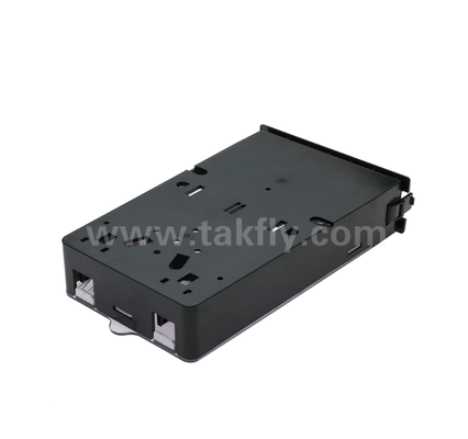 وحدة الكاسيت المقطوعة مسبقًا    TK-HRM-04 ، 12C/24C ، وضع مزدوج: LC Pigtail Fusion أو MPO-LC إدارة الكاسيت ، Plug-and-Play للكابلات في مركز البيانات