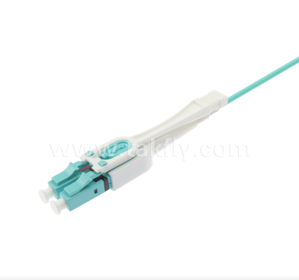 LC Push-Pull Uniboot Fiber Optic Patch Cord ️ أنبوب واحد ذو اثنين من النواة ، قابل للتبادل من ناحية القطبية ، لتطبيقات التجميع عالية الكثافة ومركز البيانات