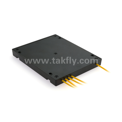 MPO / MTP Fanout كابل PLC Splitter 1x4 فيسبوك بصري أحادي الوضع لمركز البيانات FTTX