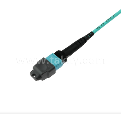MPO/MTP 16-Fiber OM4 Trunk Cable ️ كثافة عالية، خسارة إدراج منخفضة لمراكز البيانات فائقة الحجم (40G/100G/400G Ready)