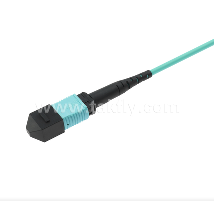 سلك التصحيح MPO/MTP إلى LC Uniboot - متعدد الأوضاع OM3، عالي الكثافة، قطبي قابل للعكس لمراكز البيانات 40G/100G
