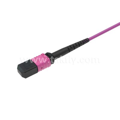 MPO/MTP Patchcord Fanout Uniboot LC Multimode OM4 Breakout Fiber Optic Cable for Data Center Cabling AI Telecom