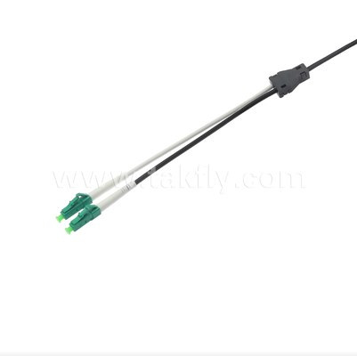 LC/APC Flat Drop Patch Cord - 2 Cor Duplex ، متصل مسبقًا ، مضاد للاهتزاز ، مقيّم في الداخل لتنفيذ FTTH السريع.
