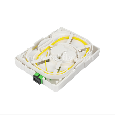 صندوق إنهاء الألياف TKS-1806-02GB - تثبيت مكتبي أو على الحائط، مثالي لإنهاء الألياف البصرية النهائية FTTH والوصلات القصيرة