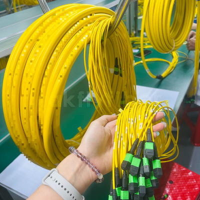 خيط التصحيح ذو الكثافة العالية من Takfly 288-Fiber MPO/MTP