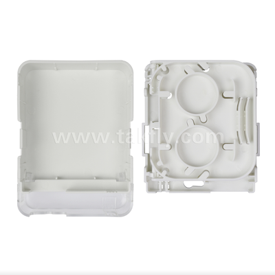 مخرج حائط بصري FTTH TKS-1806-02W - صندوق إنهاء داخلي مدمج لمقر العميل