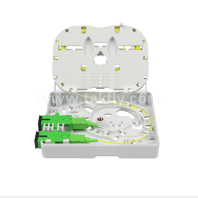 TKS-1806-02E مربع تركيب جدار 2-الميناء حماية ميكانيكية وإدارة الألياف ل FTTH