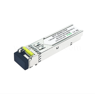 وحدة إرسال واستقبال SFP BiDi لمسافة 80 كم – مزدوجة المعدل 1.25 جيجابت في الثانية/1.063 جيجابت في الثانية، 1490 نانومتر DFB، PIN، LC Simplex، متوفرة بدرجة حرارة صناعية