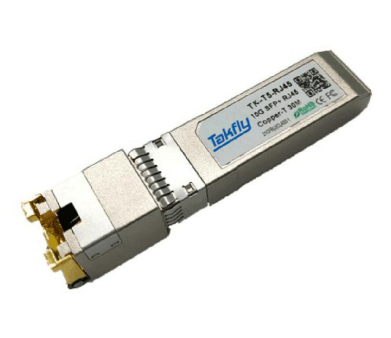 جهاز إرسال واستقبال نحاسي 10G BASE-T SFP+ | شبكة ألياف بصرية عالية الجودة |(TK-T5-RJ45)