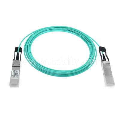 كابل بصري نشط 40G QSFP+ – رباعي القنوات مزدوج الاتجاه، 11.3 جيجابت في الثانية لكل مسار، استهلاك طاقة منخفض، قابل للتبديل السريع