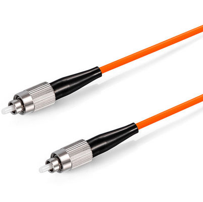 FC إلى FC OM1 62.5 / 125um 3.0 مم Simplex Orange Multimode Fiber Optic Patchcord