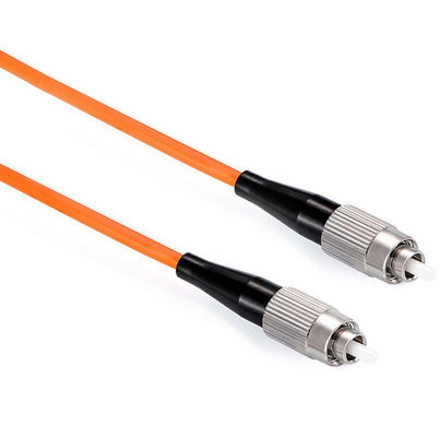 FC إلى FC OM1 62.5 / 125um 3.0 مم Simplex Orange Multimode Fiber Optic Patchcord