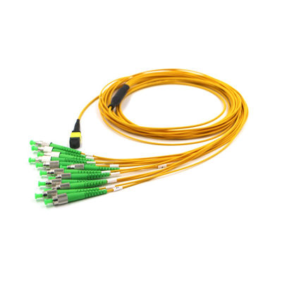 FC APC إلى MTP 12 كابل الاختراق الألياف G657A1 0.3dB خسارة منخفضة