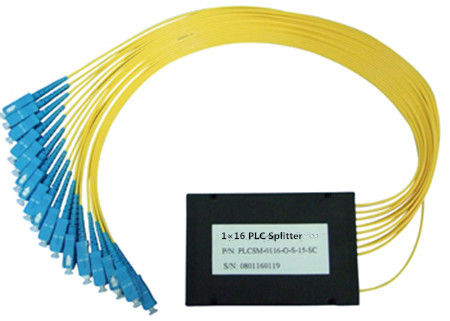 الألياف البصرية 1x16 ABS Box PLC Splitter SC / UPC SM G657A1 1 متر LSZH 2.0mm