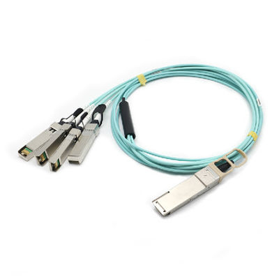 40G QSFP AOC 40G-2X10SFP + 1M 2M 3M 5M OM2 OM3 Fanout Active Optical Cable لمركز البيانات